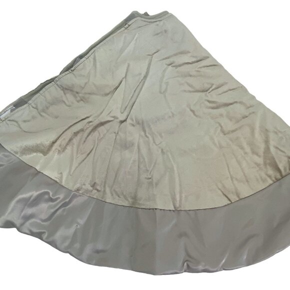 Wondershop Christmas Tree Skirt Velvet Satin Taupe Beige Holiday Decor Target - Picture 4 of 8